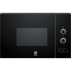 Microondas integrable Bosch BEL623MS3 | 20L | 800W | 1000W Grill |  Negro-Inox | Serie 2