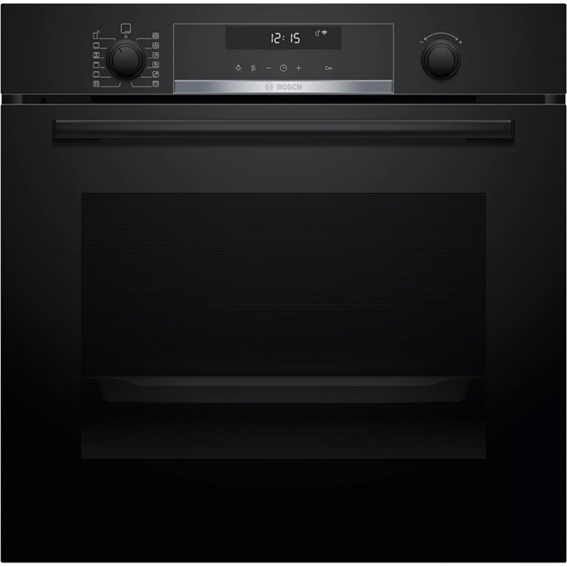 Horno Bosch 60 cm multifuncion pirolitico Cristal Negro HBG5780B6